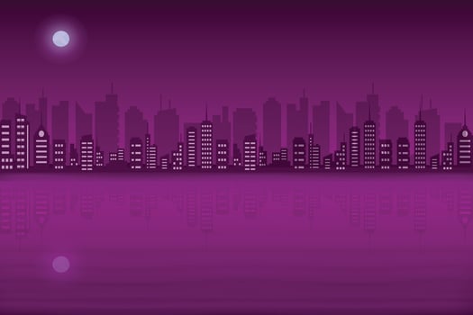 Cityscape background, City town landscape concept, buildings background. City vector. Modern urban landscape, town building vector, night city landscape view vector