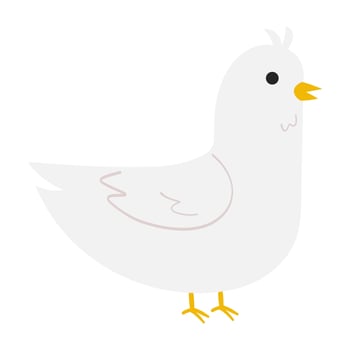 dove cartoon illustration vector