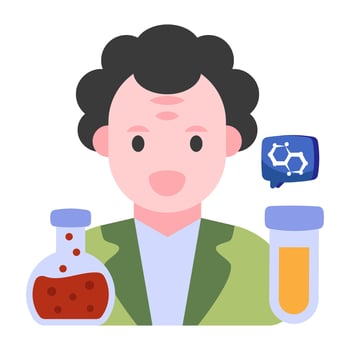 Premium download icon of scientist vector
