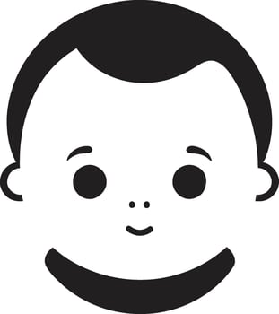 Sweet Sunbeams Small Child Black Icon Mini Musings Black Vector Logo for Little Minds