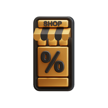 3D Online shopping on application and website concept, digital marketing. 3D Rendering icon e-commerce. png