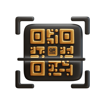 3D QR code Scan. digital payment and online purchases. 3D Rendering icon e-commerce. png