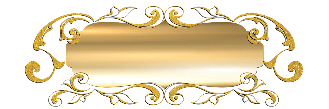 LUXURY GOLDEN TITLE PLATE png
