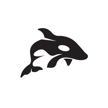 Orca icon and symbol vector template illustration