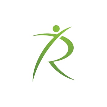 Human character logo sign vector
