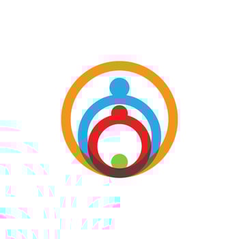 Community, network and social icon vector