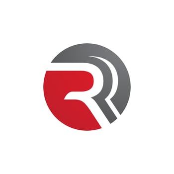 R Letter Arrow vector illustration icon