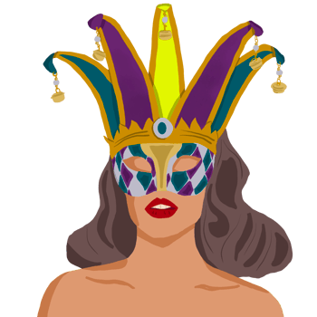 girl with a mask png