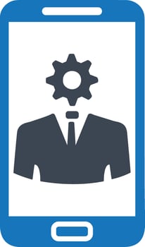 Gear setting symbol icon vector image. Illustration of the industrial wheel mechine mechanism design image