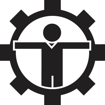 Gear setting symbol icon vector image. Illustration of the industrial wheel mechine mechanism design image