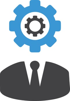 Gear setting symbol icon vector image. Illustration of the industrial wheel mechine mechanism design image