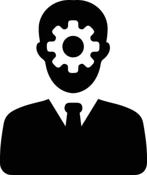 Gear setting symbol icon vector image. Illustration of the industrial wheel mechine mechanism design image