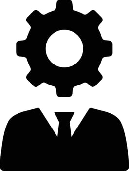 Gear setting symbol icon vector image. Illustration of the industrial wheel mechine mechanism design image