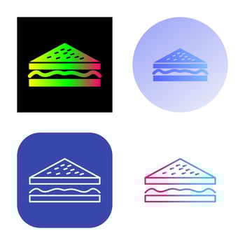 Unique Sandwich Vector Icon
