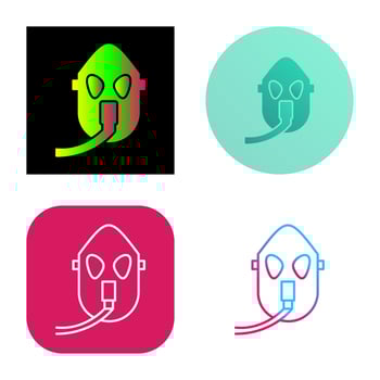 Unique Oxygen Mask Vector Icon