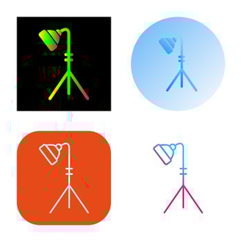Unique Light Stand Vector Icon