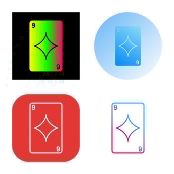 Diamonds Card Vector Icon