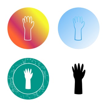 Unique Gloves Vector Icon