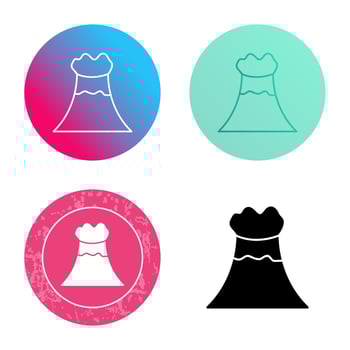 Volcano Vector Icon