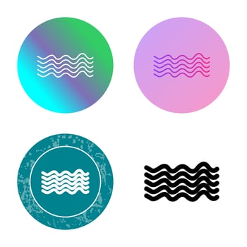Magnetic Waves Vector Icon