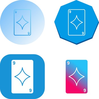 Diamonds Card Vector Icon