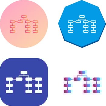Unique Seo Structure Vector Icon