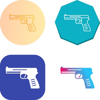Unique Pistol Vector Icon