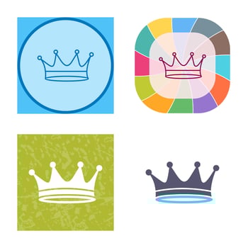 King Crown Vector Icon