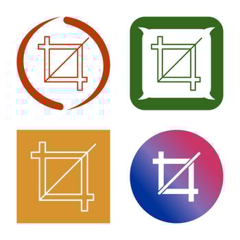 Unique Crop Vector Icon
