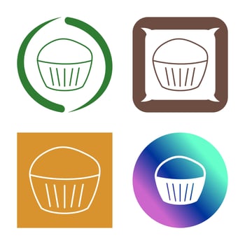 Chocolate Muffin Vector Icon