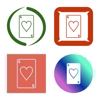 Hearts Card Vector Icon