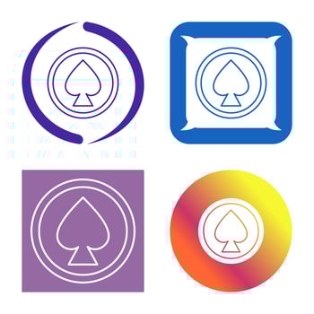 Unique Spade Vector Icon