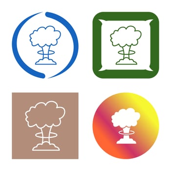 Unique Bomb Blast Vector Icon