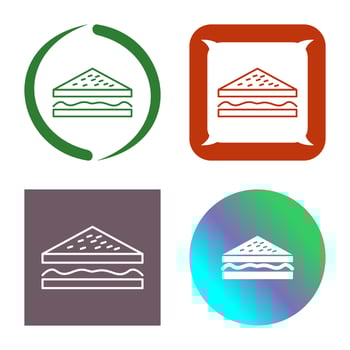 Unique Sandwich Vector Icon