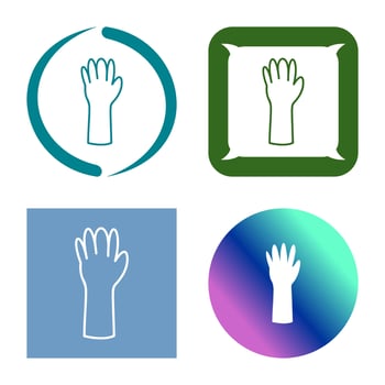Unique Gloves Vector Icon