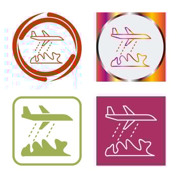 Unique Firefighter Plane Vector Icon