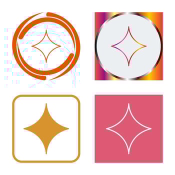 Unique Diamond Vector Icon