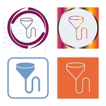 Unique Beer Bong Vector Icon
