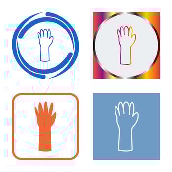 Unique Gloves Vector Icon
