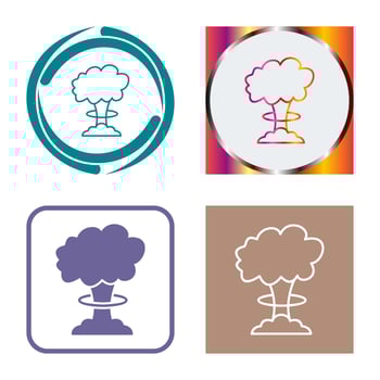 Unique Bomb Blast Vector Icon