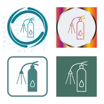 Unique Using Extinguisher Vector Icon