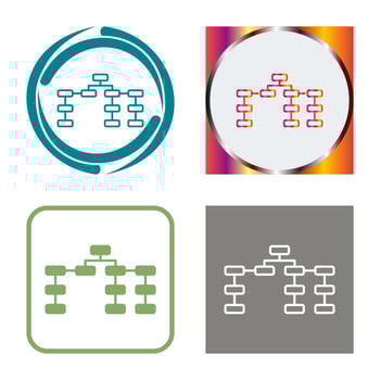 Unique Seo Structure Vector Icon