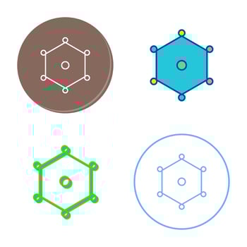 Unique Nodes Vector Icon