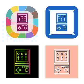 Unique Brick Game Vector Icon
