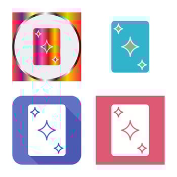 Unique Card Vector Icon