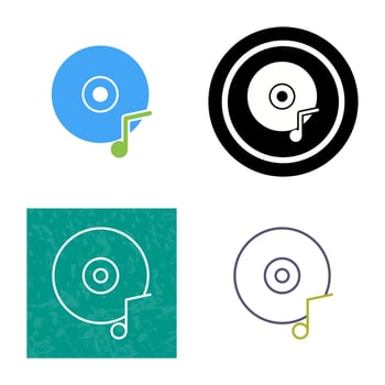 Music CD Vector Icon