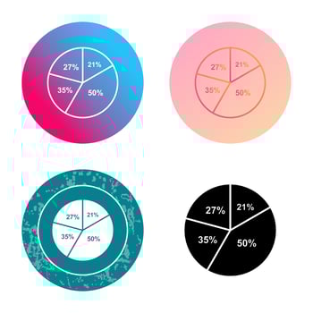 Pie Chart Vector Icon