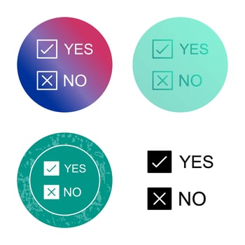 Yes No Option Vector Icon