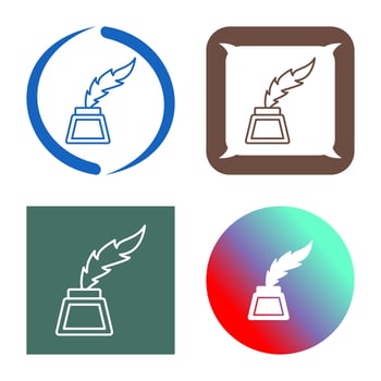 Inkwell Vector Icon