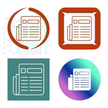News Paper Vector Icon